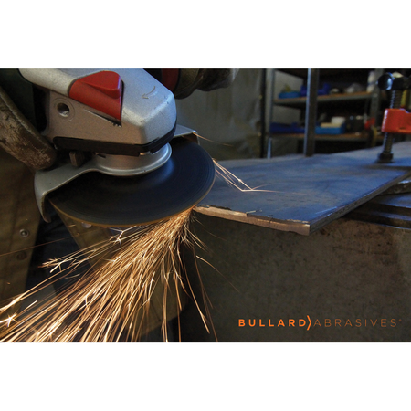 Bullard Abrasives Grinding Wheel, 4 1/2 x 1/4 x 7/8 T27, PK25 24469